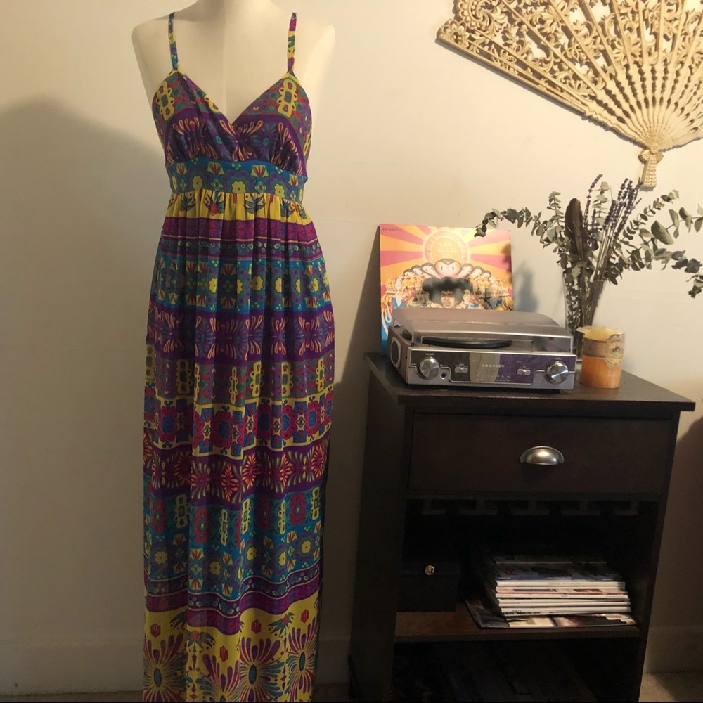 super colorful psychedelic maxi!